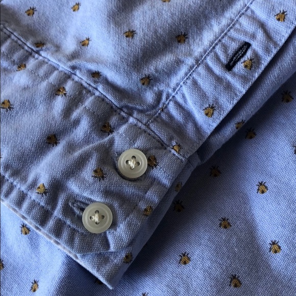 🌀blue bee button down🌀 - Picture 4 of 7